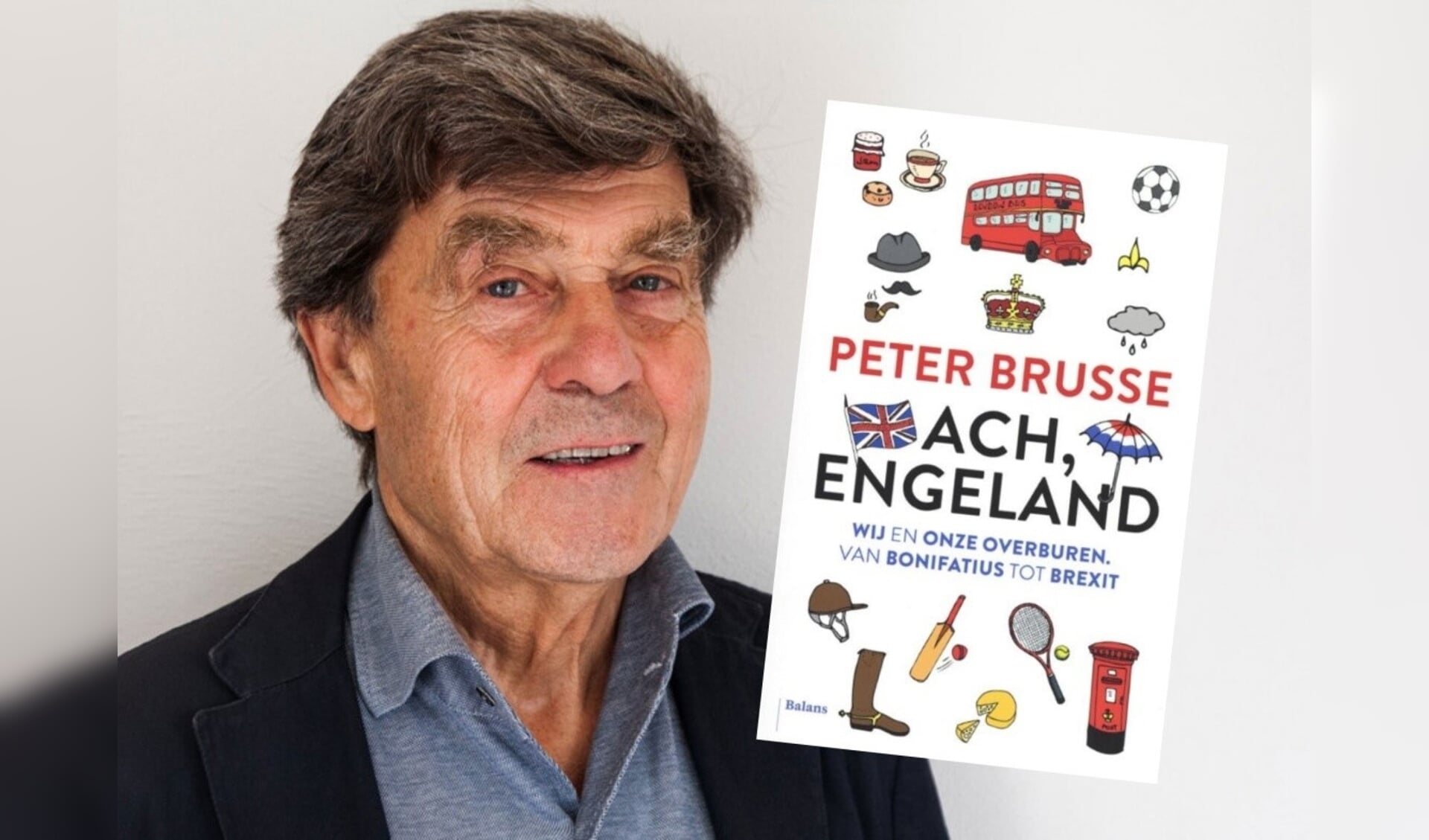Peter Brusse houdt lezing over boek 'Ach, Engeland'