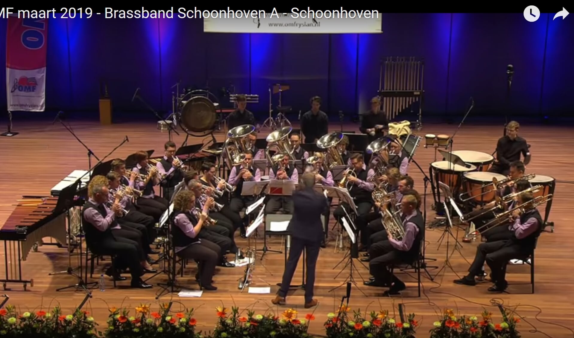 Brass Band Schoonhoven in actie.