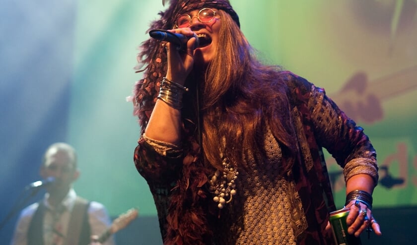 Lisethe Lukassen als Janis Joplin. (foto: J.M.van Wijhe)