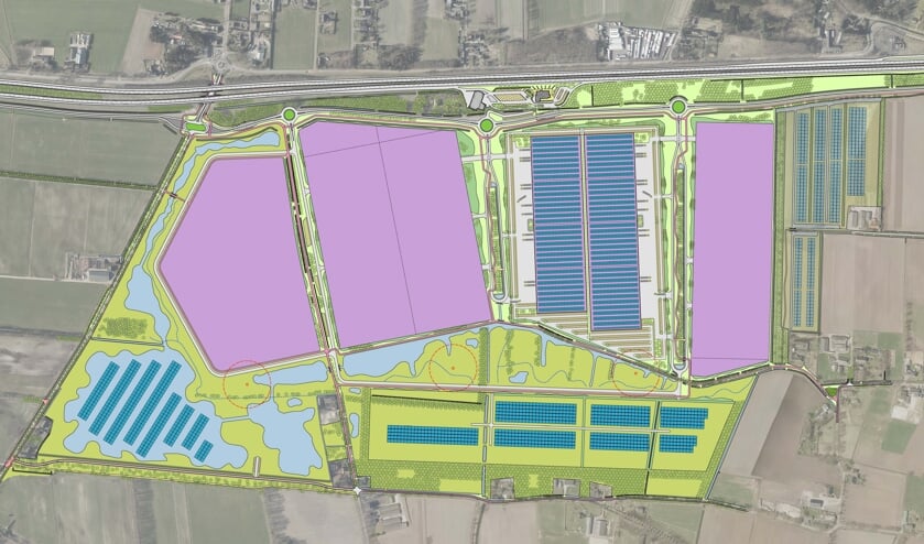 Bedrijventerrein Heesch West komt direct aan de A59, tussen ’s-Hertogenbosch en Oss, te liggen.