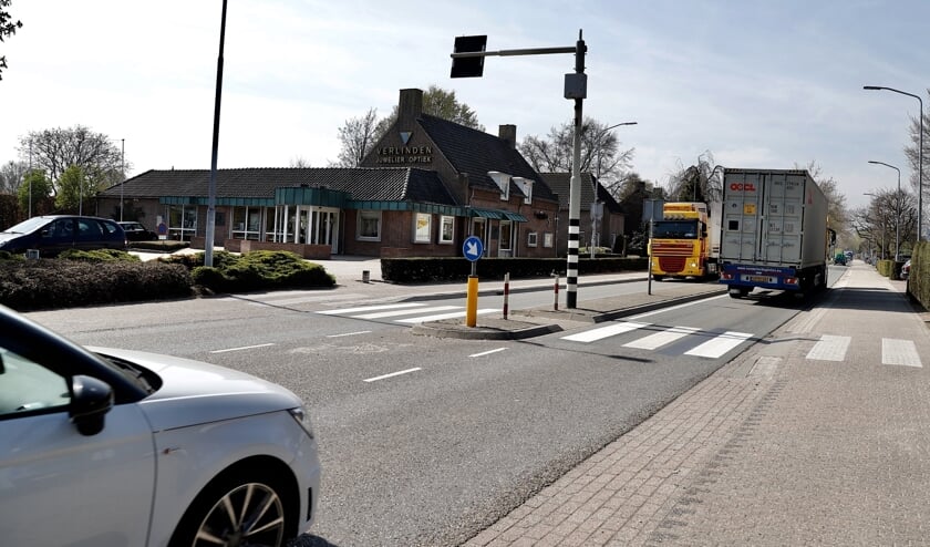 De N264 doorkruist Sint Hubert.