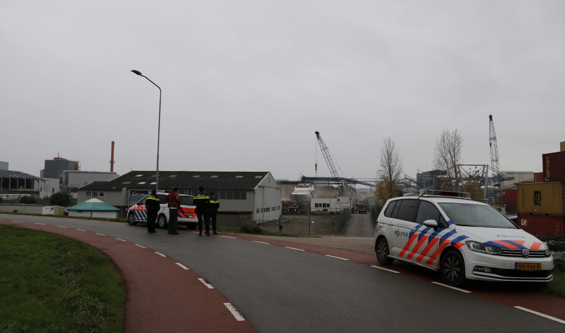 Brand op boot in Katwijk snel geblust.