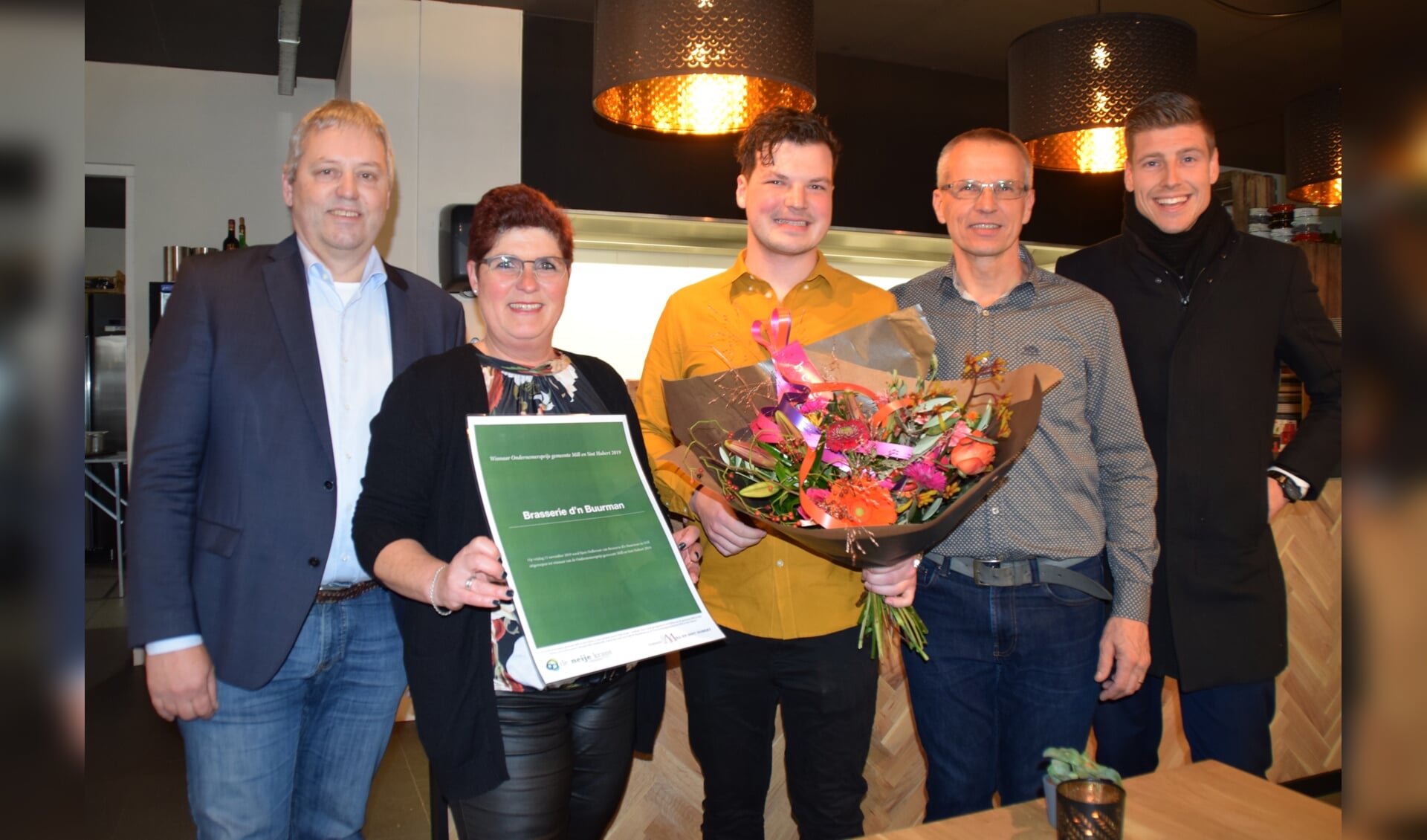 Sjors Dollevoet is winnaar geworden van de Ondernemersprijs Mill en Sint Hubert.