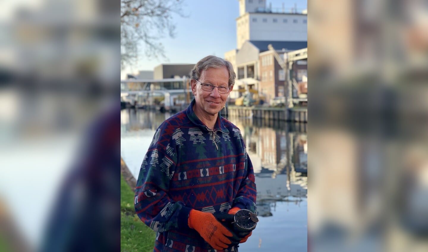 Henk Driessen uit Erp geniet van magneetvissen.