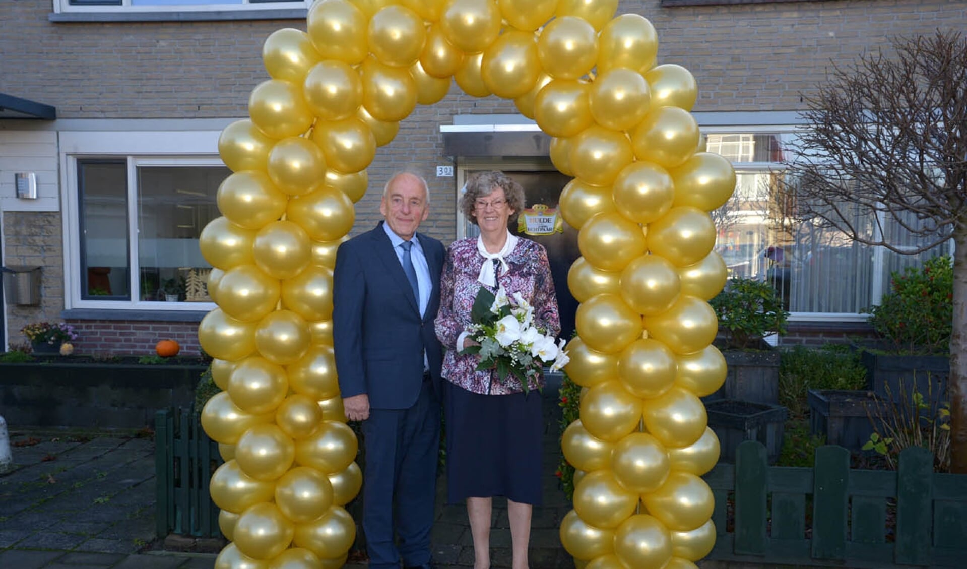 Wim (76) en Ria (75) van der Molen vierden gisteren dubbel feest.