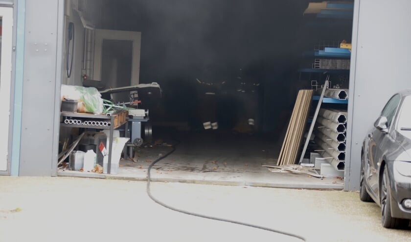 Brand bij bedrijf in Katwijk.