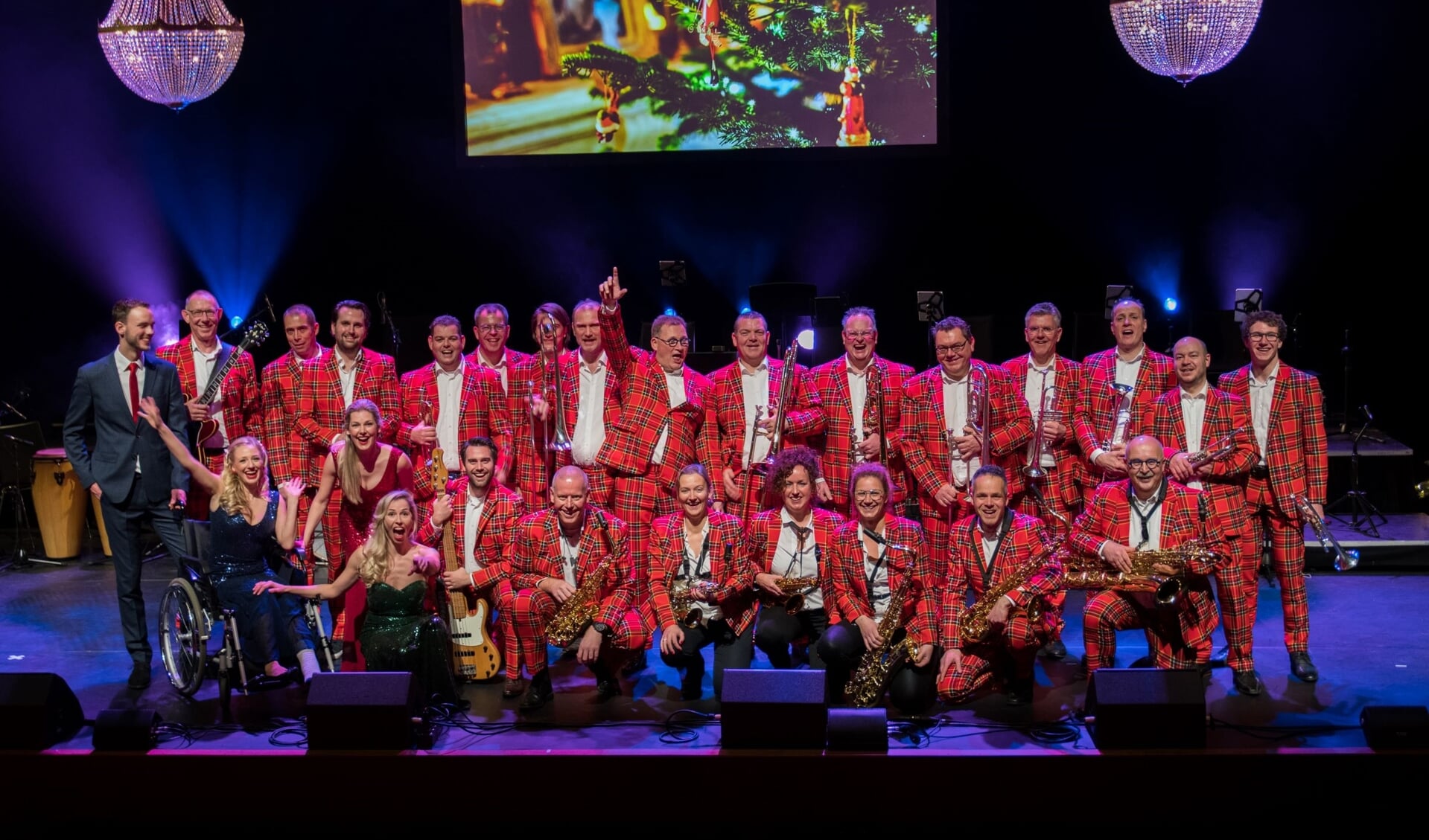 Het kerstconcert van Big Band BBF vorig jaar in theater de Blauwe Kei. 