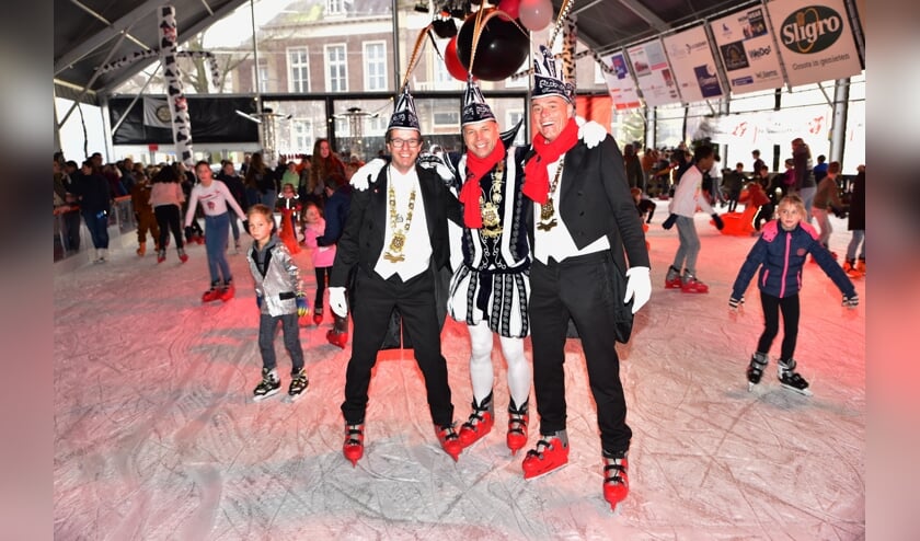 Het trio het het goed naar hun zin.