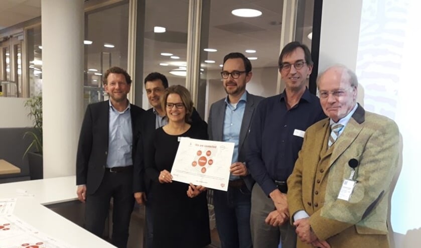 v.l.n.r. Marcel Schenkels, Max Rubens, Petra van Pol, Niek Haenen, Dan Hoevenaars, Marcel Grosfeld