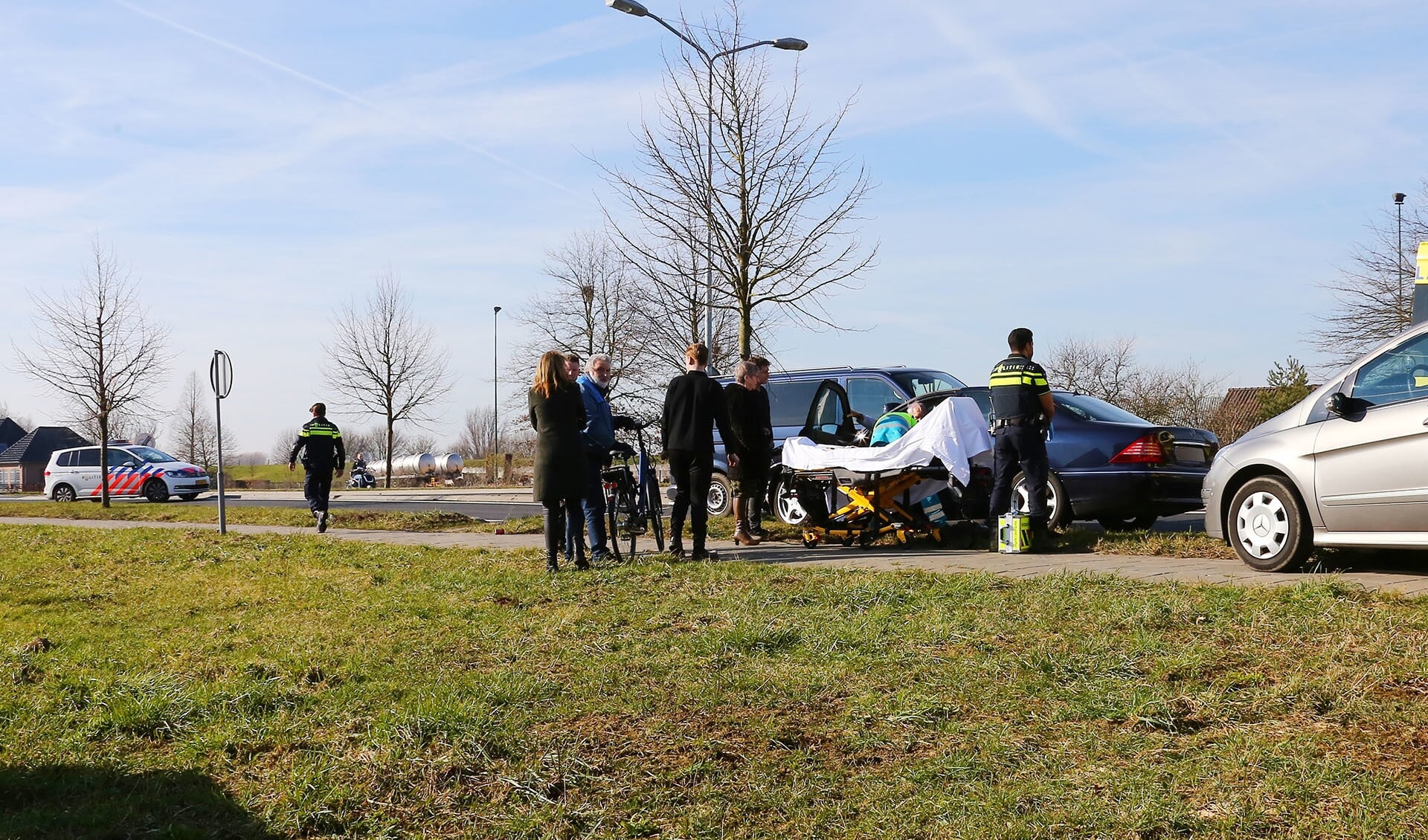 Gewonde bij ongeval in Lithoijen. (Foto: Charles Mallo / Foto Mallo)