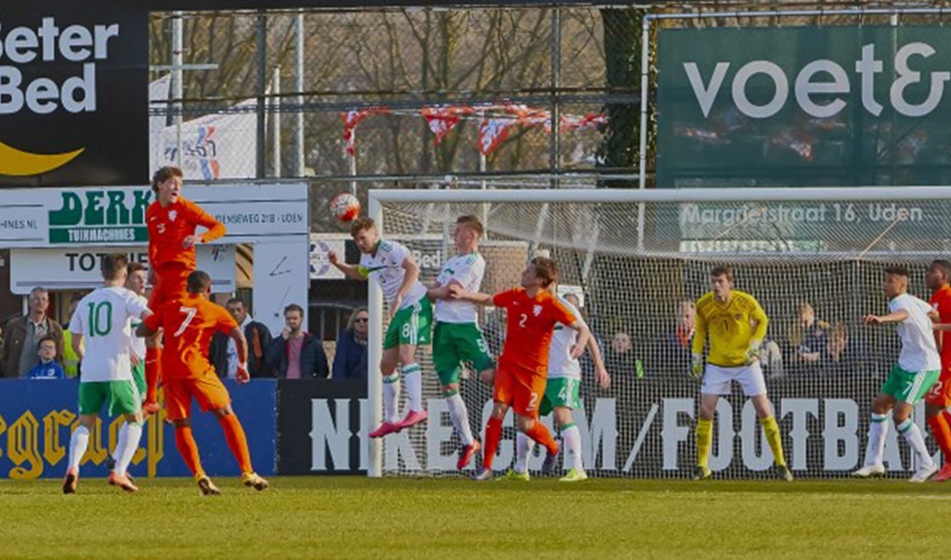 Het Nederlands Elftal onder 15 jaar speelt twee oefeninterlands tegen België in Uden.