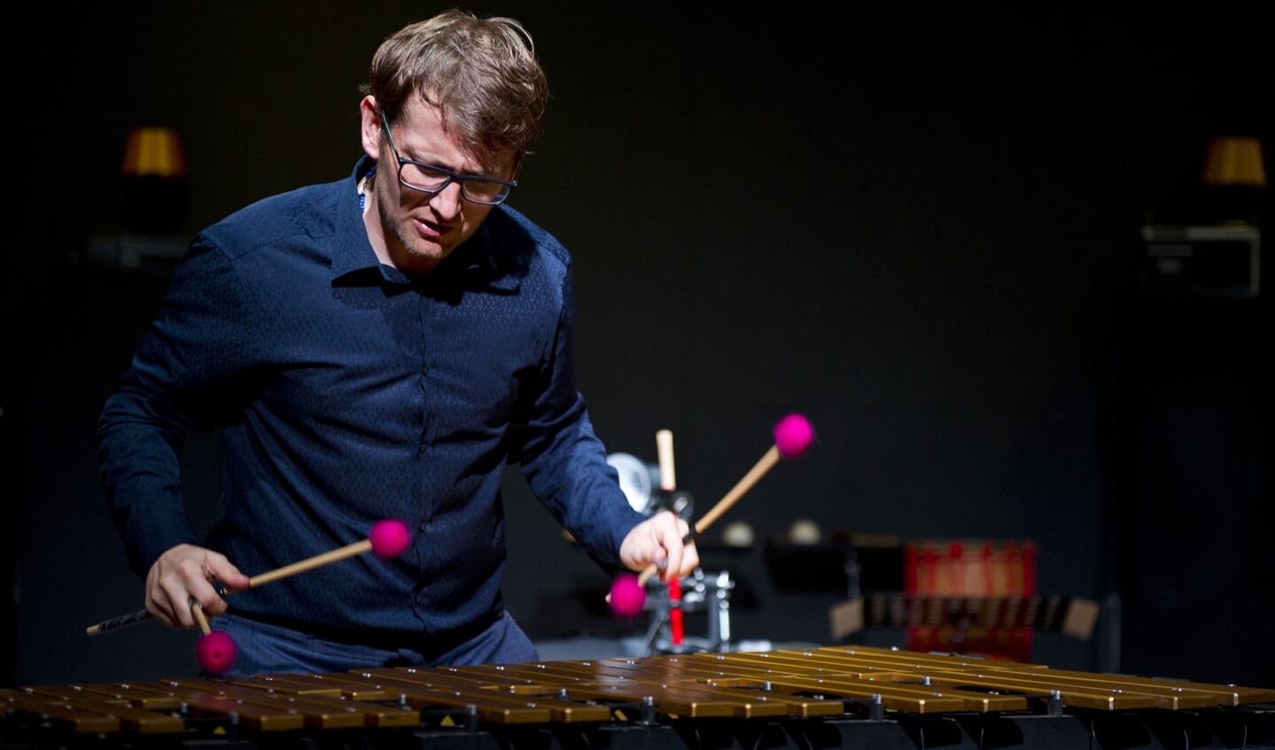 Top-percussionist Vincent Houdijk komt tijdens het dinerconcert naar Zijtaart.