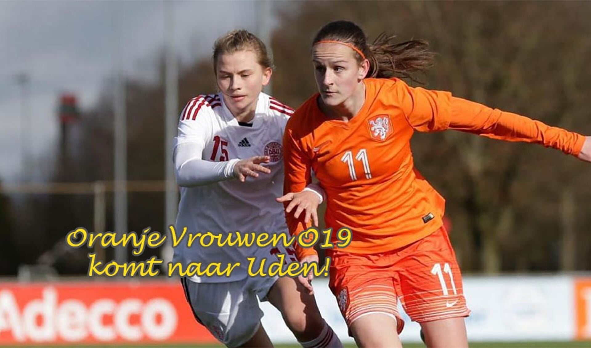 Het Nederlands vrouwenelftal onder 19 jaar speelt drie interlands op het sportpark van UDI'19