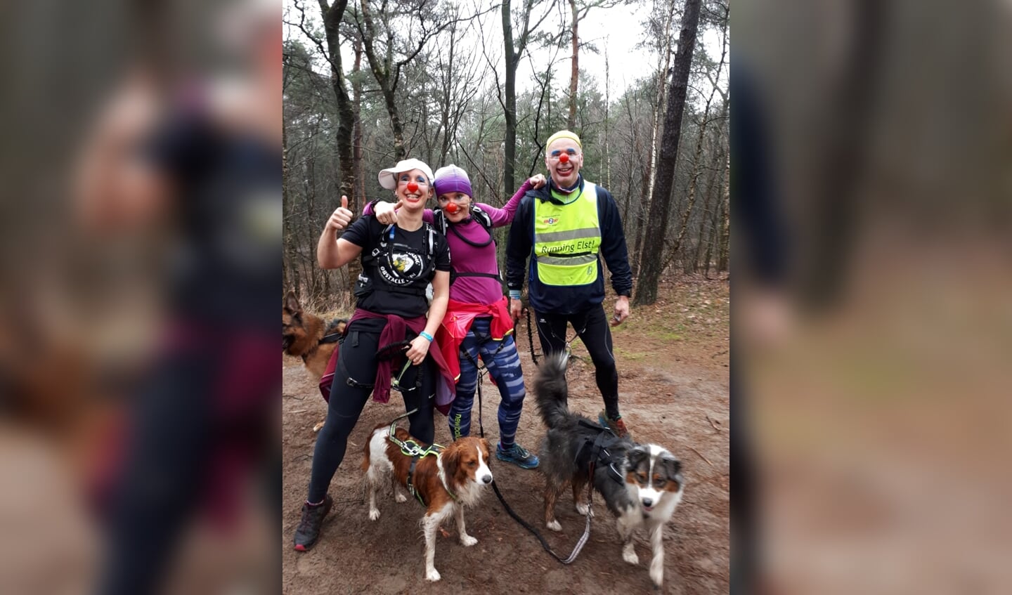 Deelnemers aan de Herperduin Trail Run.