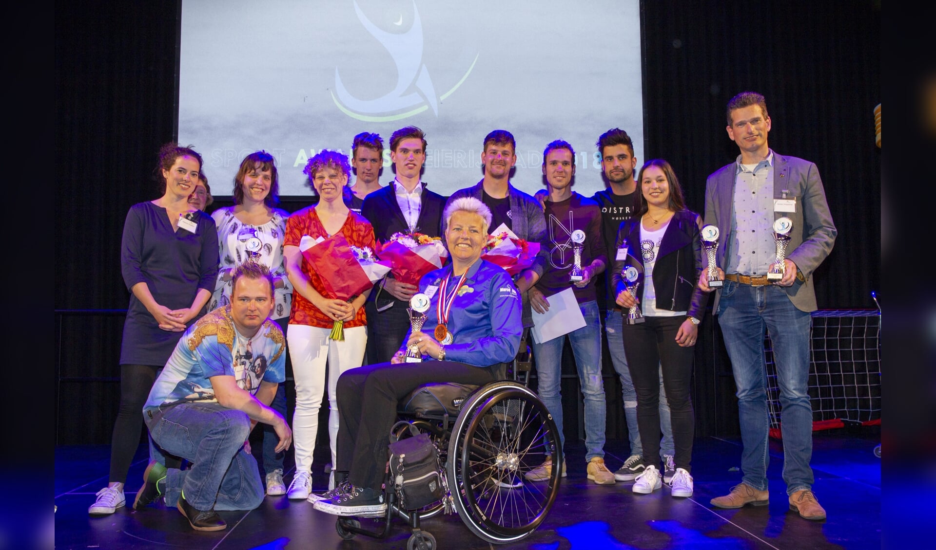 De winnaars van de eerste Sport Awards van Meierijstad (Foto: Ad van de Graaf).