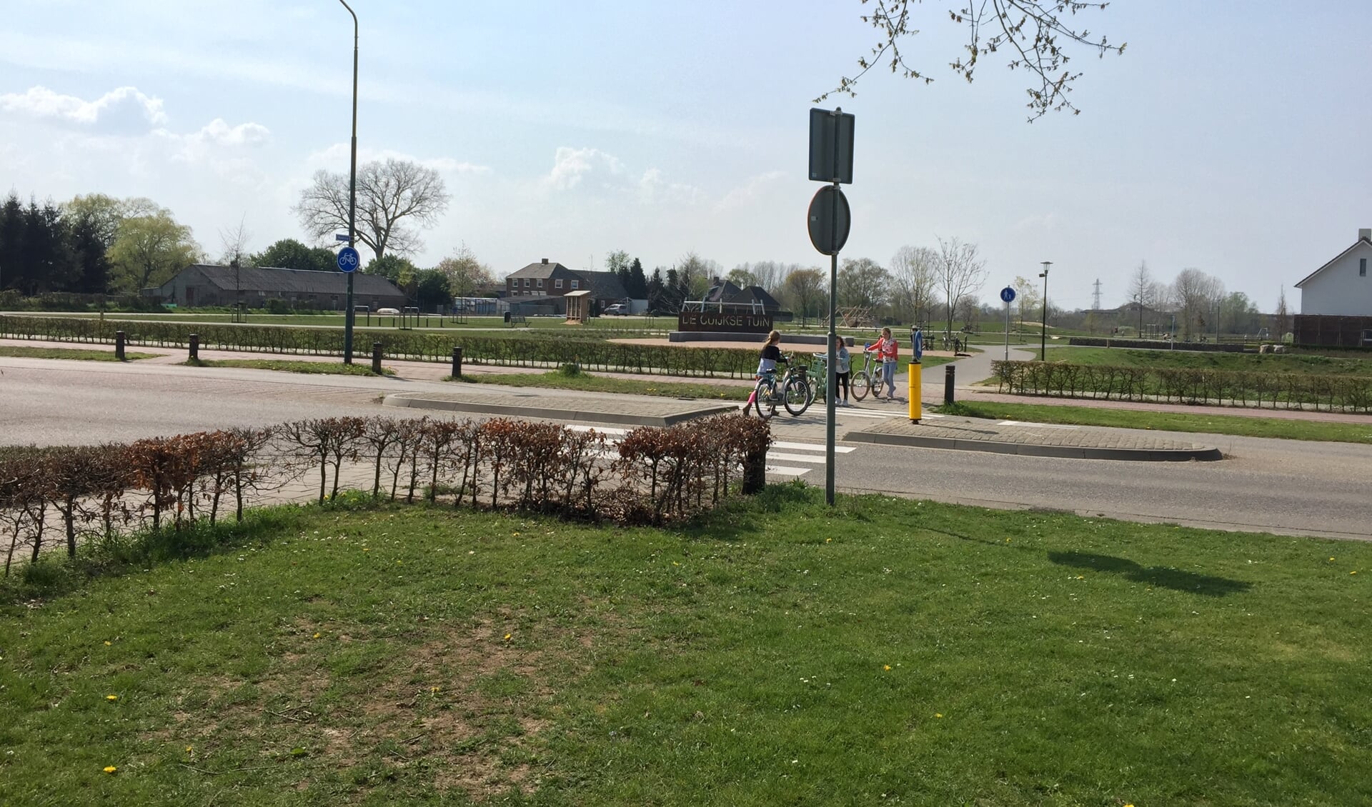 De oversteekplaats aan de Lavendel, nabij de Cuijkse Tuinen, baart omwonenden en gebruikers zorgen.