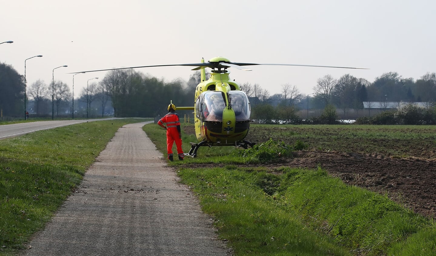 De traumahelikopter werd opgeroepen. (Foto: Charles Mallo / Foto Mallo)