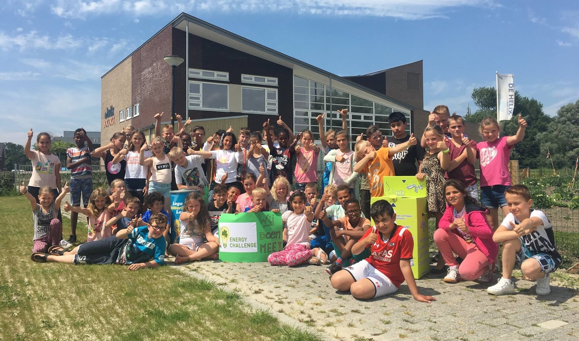 Leerlingen in Heerhugowaard deden al mee met het project; de leerlingen waren enthousiast. 