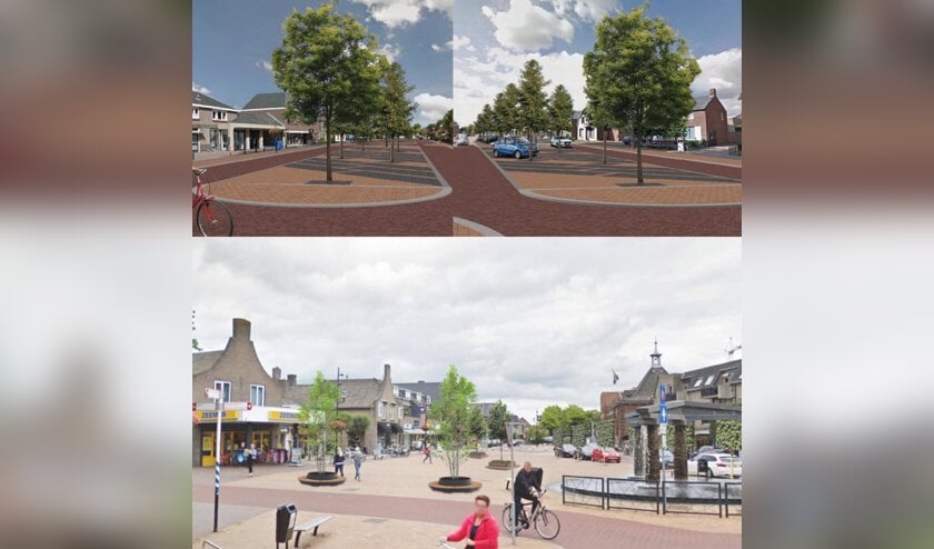 Het centrum van Heesch. (Foto: Twitter Rien Wijdeven)
