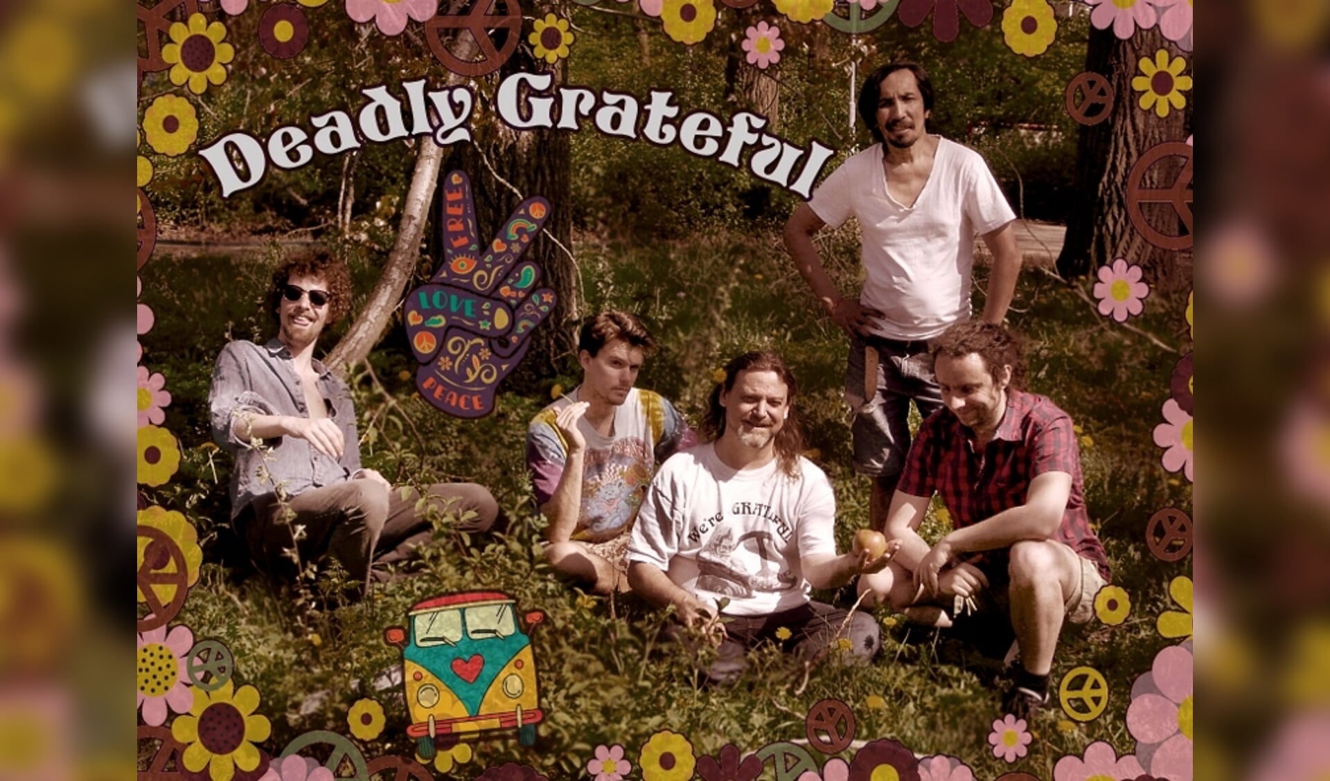 Deadly Grateful speelt nummers van de band Grateful Dead