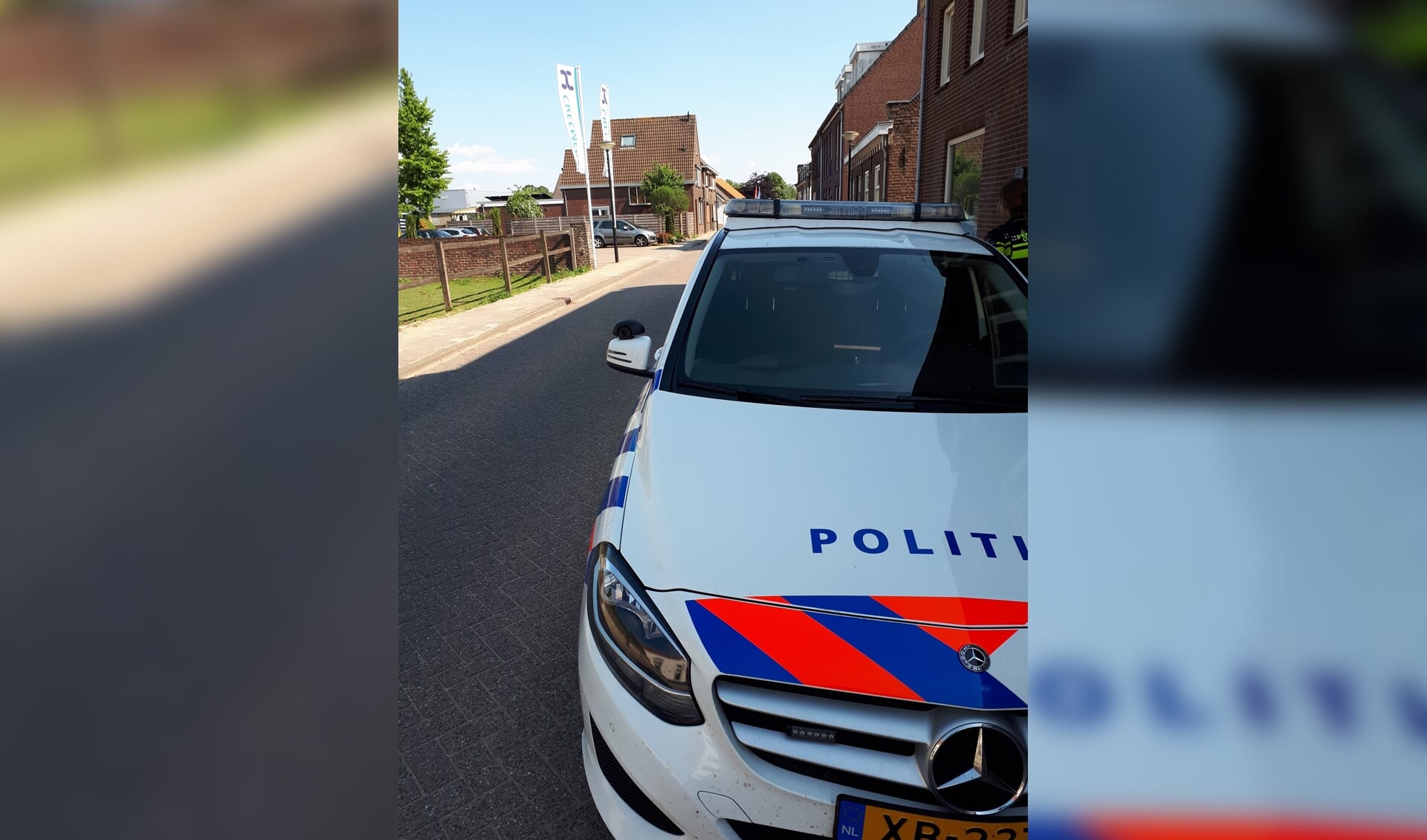 De politie heeft een snelheidscontrole gehouden op de Grotestraat in Vierlingsbeek. (foto: Politie Boxmeer)