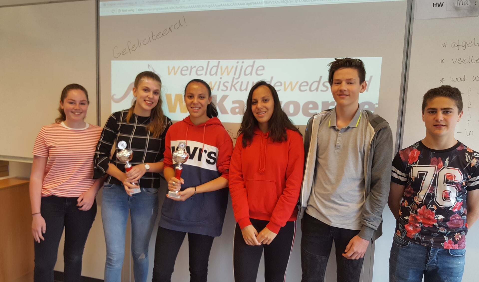 Het Elzendaalcollege in Boxmeer heeft tweemaal de scholenprijs gewonnen bij de Kangoeroewedstrijd. 