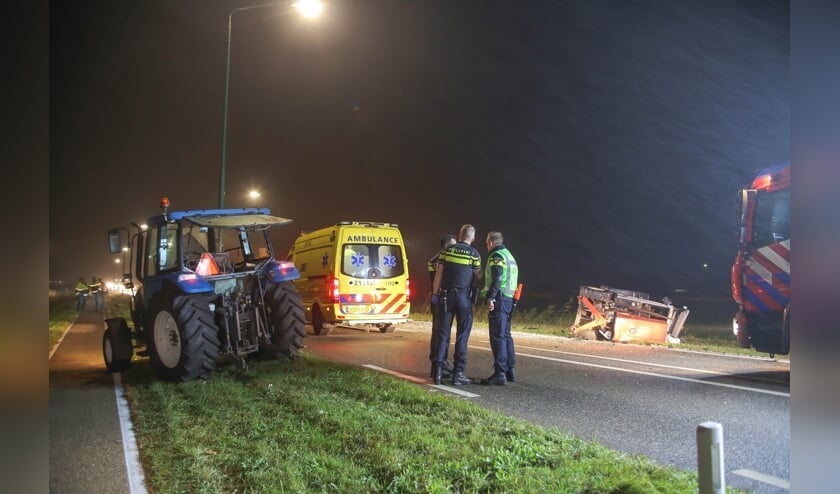 Dode bij ongeval op John F. Kennedybaan. (Foto: Maickel Keijzers / Hendriks Multimedia)