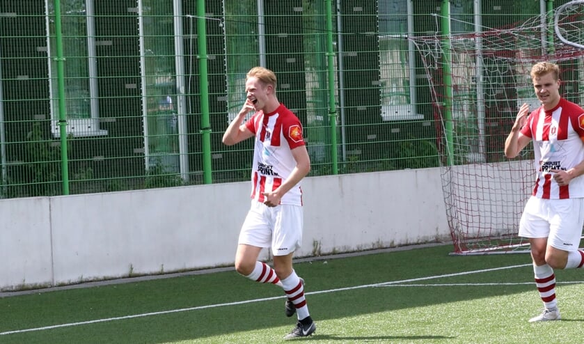 Mees Linders scoorde namens TOP tegen Rohda Raalte. (Foto: Pion Steeg)