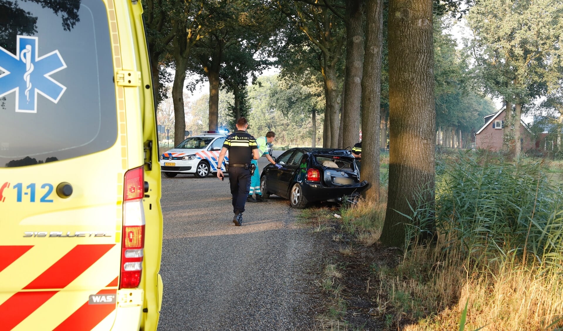 Ongeval op De Quayweg bij Landhorst.