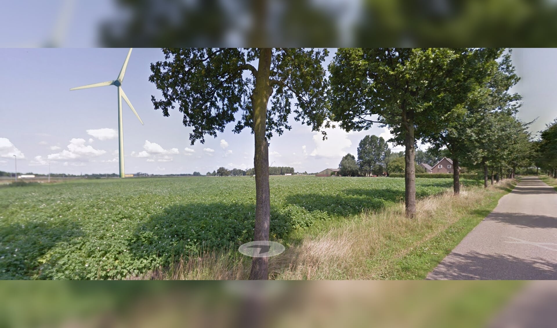 Een denkbeeldige windmolen op Dorshout (Foto: Maarten van Lankvelt).
