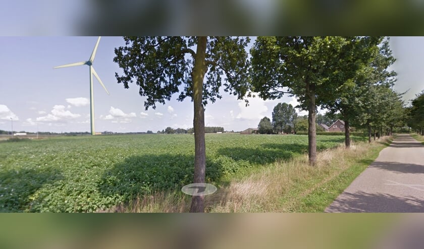 Een denkbeeldige windmolen op Dorshout (Foto: Maarten van Lankvelt).