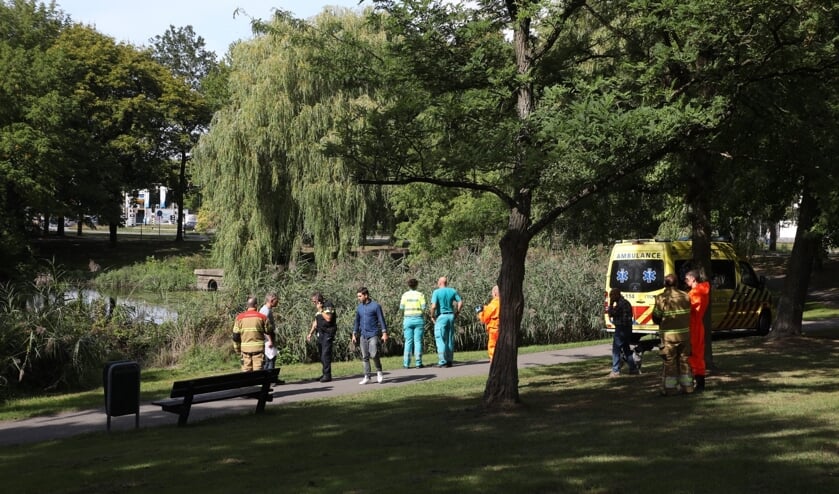 Onderzoek rondom de Hazenakkervijver. (Foto: Gabor Heeres / Foto Mallo)