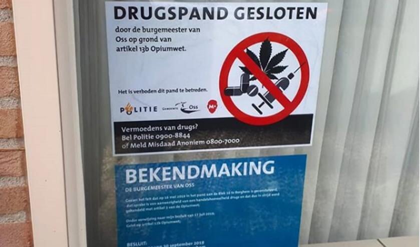 Berghemse woning drie maanden gesloten vanwege hennepkwekerij. (Foto: wijkagenten Instagram)