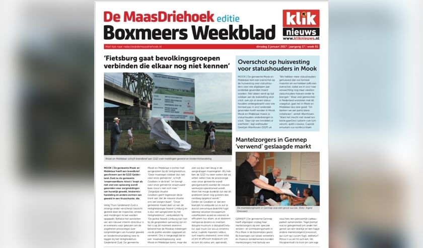De Maas Driehoek krijgt vanaf 1 oktober twee edities: 'Cuijks Weekblad' en 'Boxmeers Weekblad'. De naam De Maas Driehoek blijft gewoon behouden.