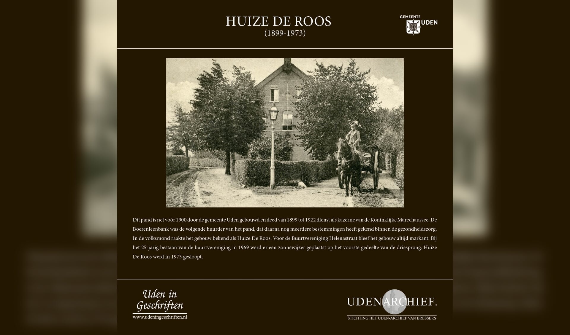 Huize De Roos. (foto: Stichting Het Uden-archief van Bressers)