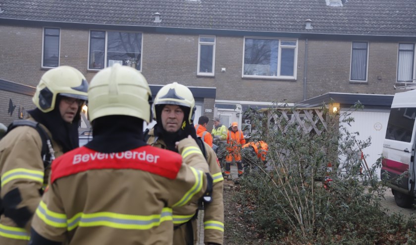 Gaslek aan Hazeleger in Cuijk.
