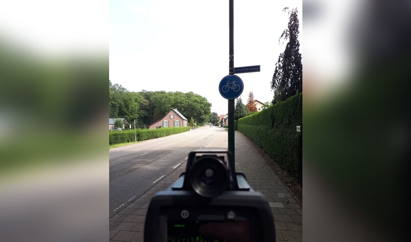 Snelheidscontrole op de Galberg in Cuijk.
