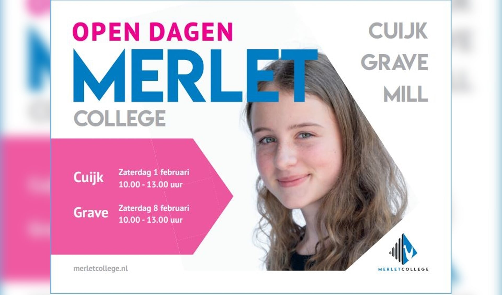 Open dagen bij Merletcollege in Cuijk en Grave.