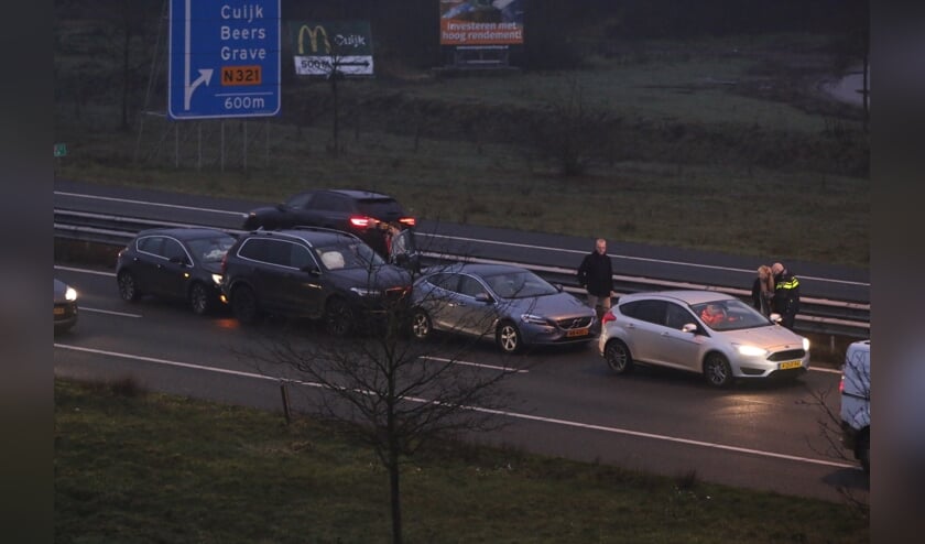 Kettingbotsing op A73.