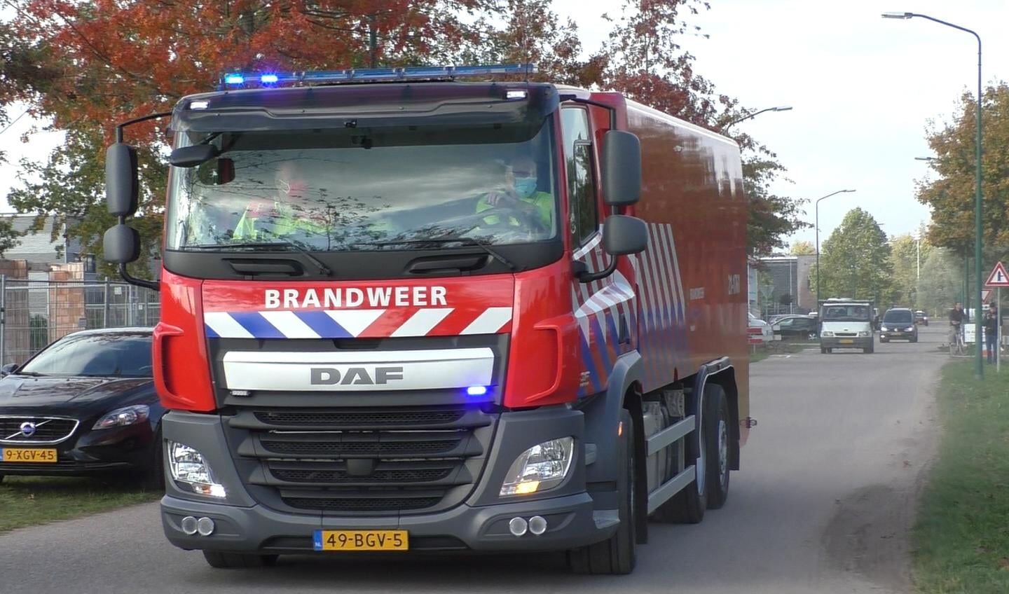 Brandweer in Berghem. (Foto: Thomas)