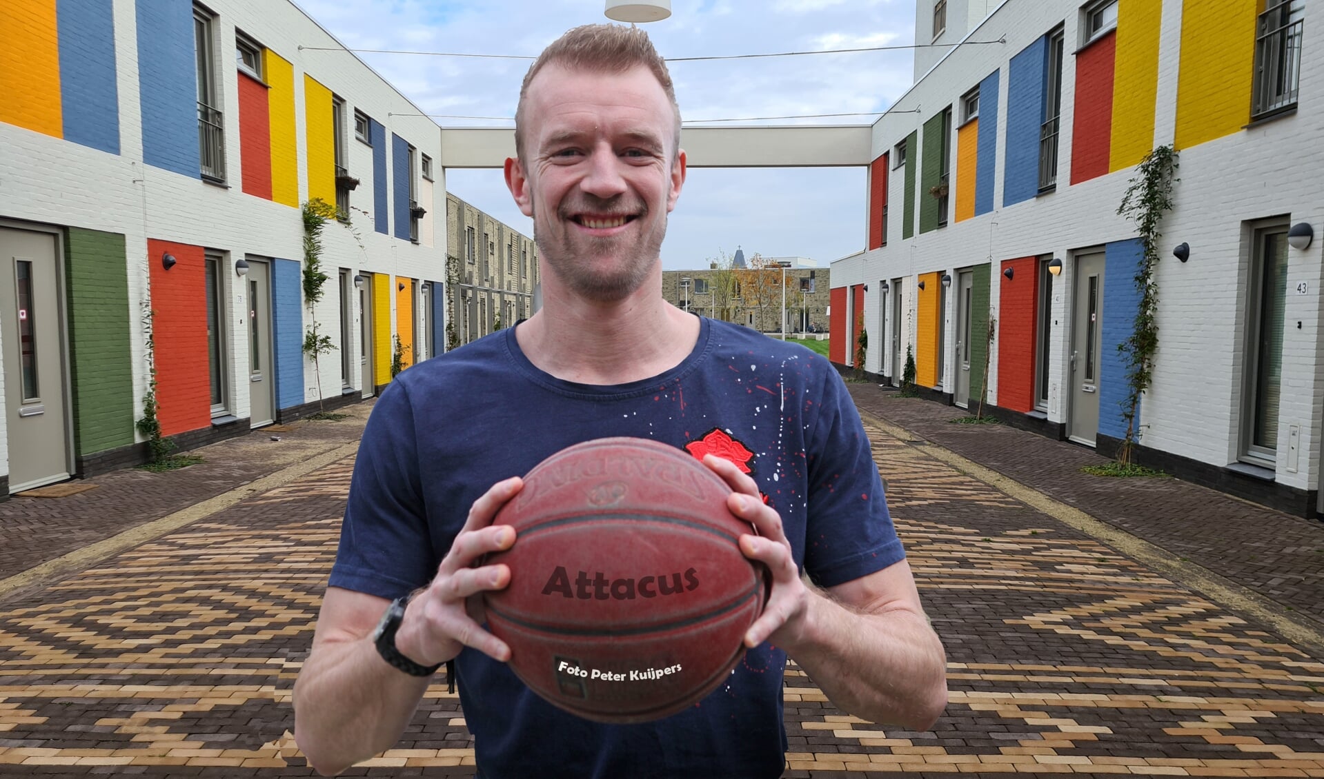 Bart van der Horst is dit jaar een van de sterkhouders van de Veghelse basketbalvereniging Attacus.