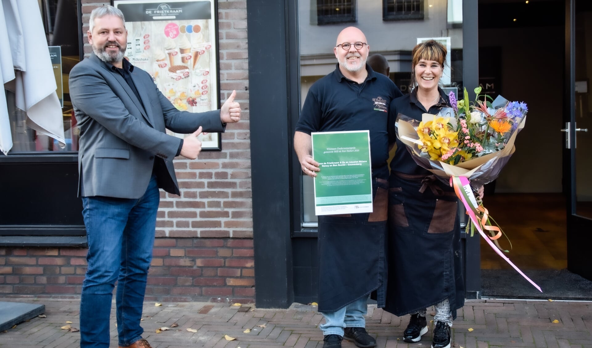 Nancy en Ben Ruwiel – Couwenberg winnen Ondernemersprijs gemeente Mill en Sint Hubert 2020