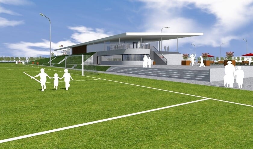 Impressie van de beoogde accommodatie van fusieclub EGS'20.