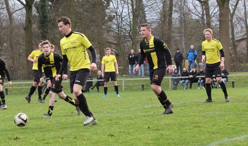 Koen Theunissen in actie voor Astrantia tegen Merselo. (foto: Marieke Lemmen)