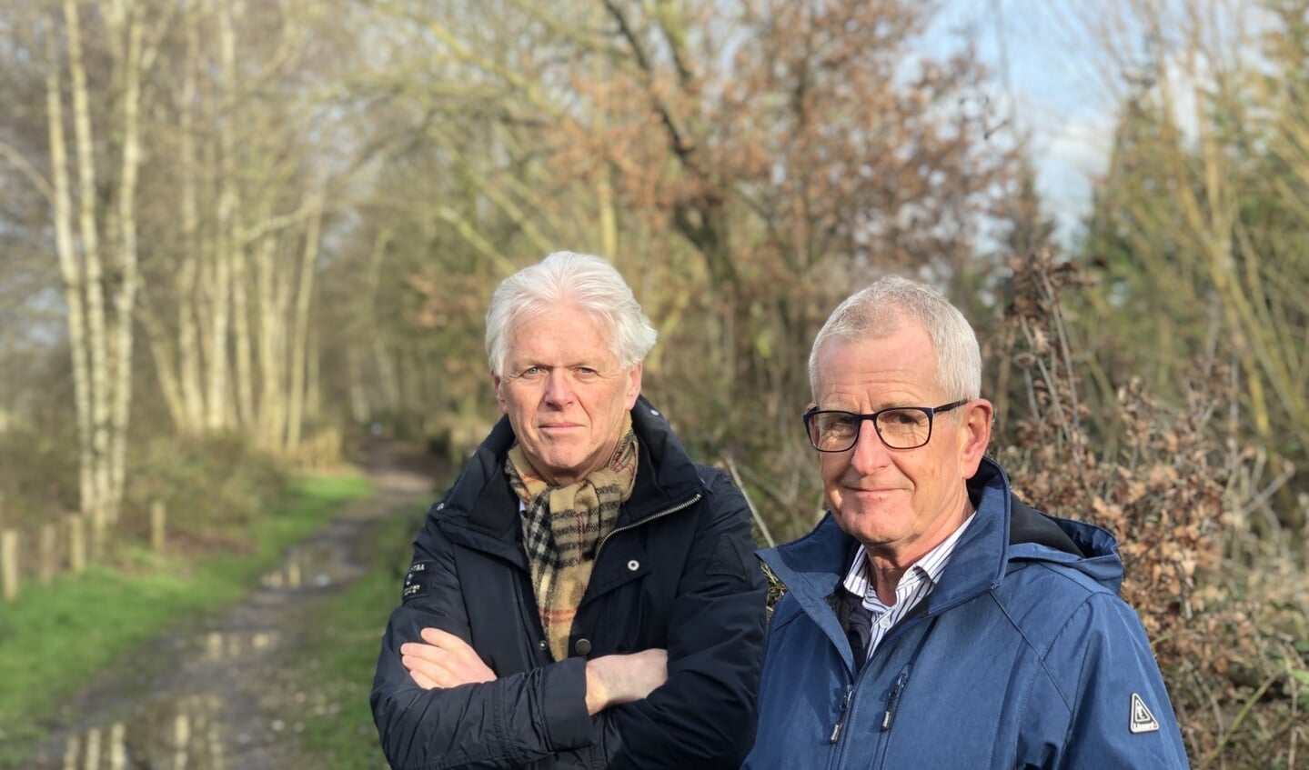 Christ Raaijmakers (L) en Ad van der Steen  (R) zijn de aanjagers van 'Red de Spoordijk'. 