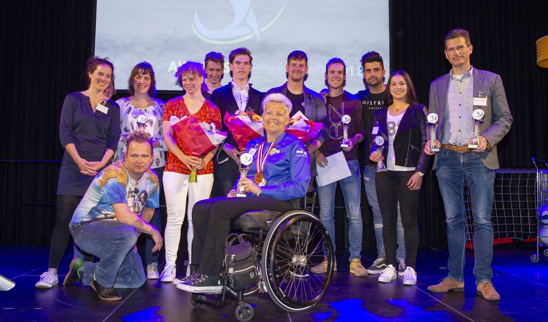 De winnaars van de eerste Sport Awards van Meierijstad (Foto: Ad van de Graaf).