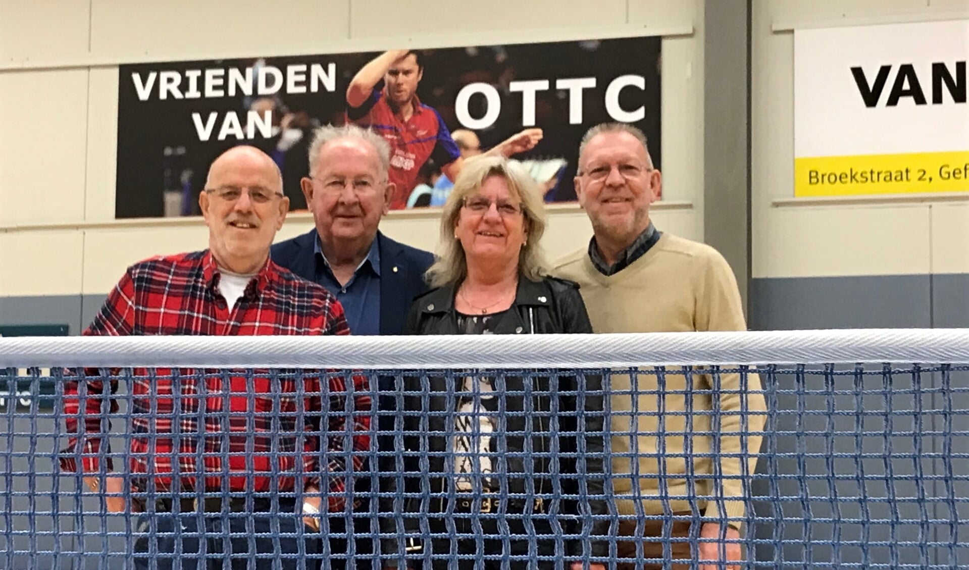 Joop Meijer (67), Nico van Erp (83), Ria Ceelen (66) en Adri van der Heijden (67).