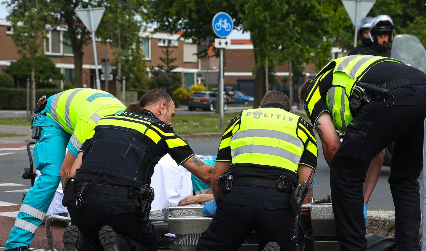 Fietsser gewond bij ongeval in Oss. (Foto: Gabor Heeres, Foto Mallo)