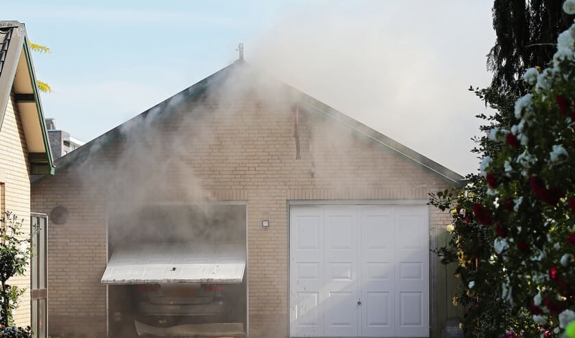 Brand in Berghem. (Foto: Charles Mallo, Foto Mallo)