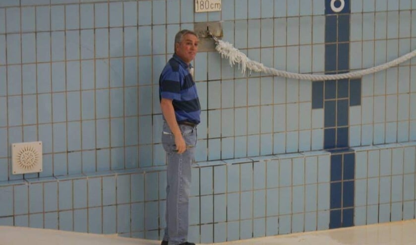 John Strik in 'zijn' Golfbad.